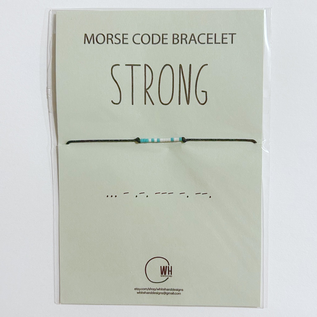 Morse Code “Strong” Bracelet